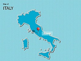 意大利地圖模板