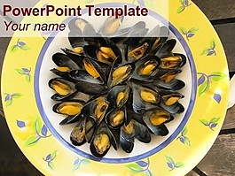 貽貝的PowerPoint模板