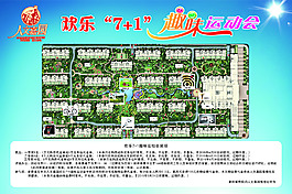 運(yùn)動(dòng)會(huì)鳥瞰圖