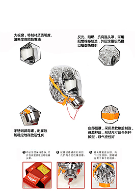 消防面罩细节图