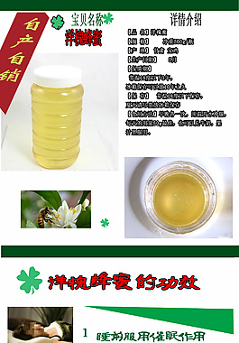 蜂蜜詳情頁