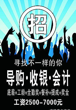 個性招聘海報