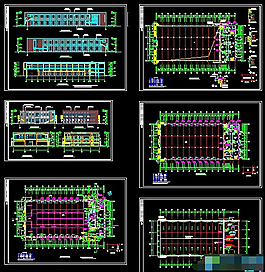 某工廠模具車間建筑施工圖下載