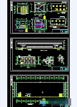 某二層鋼結構標準化廠房建筑施工圖
