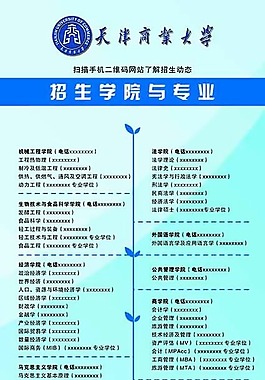 商業大學招生海報