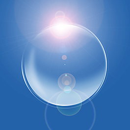 氣泡藍天透明氣泡