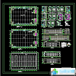 某二層車間建筑施工圖下載