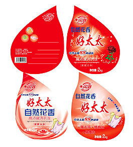 洗衣液瓶標
