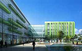 清新綠色建筑