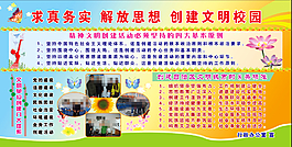 求真务实解放思想创建文明校园