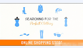 在線購物網站宣傳動畫AE模板