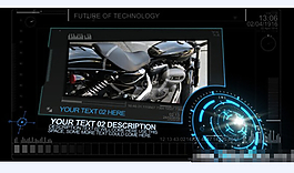 未來派科技包裝動畫AE模板