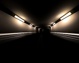 穿梭在公路隧道的循環(huán)視頻素材