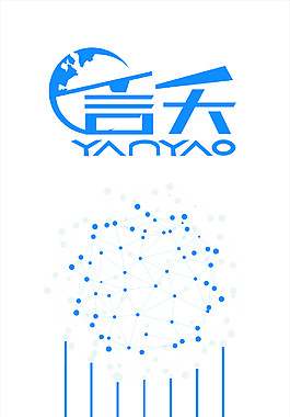 言夭書吧矢量圖藍色