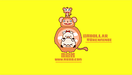 亨亨小豬2015年可愛電腦高清壁紙