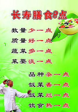 長壽膳食8點展板