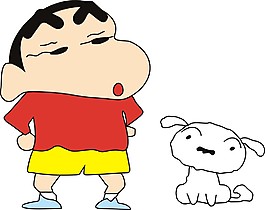 蠟筆小新矢量圖
