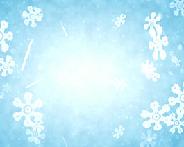 淡藍色美麗雪花背景循環(huán)視頻素材
