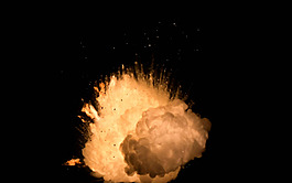 高清爆炸效果實拍素材
