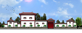 茶樓立面建筑