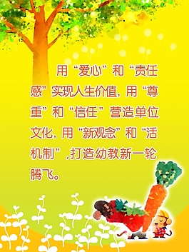 幼兒園文化宣傳海報(bào)