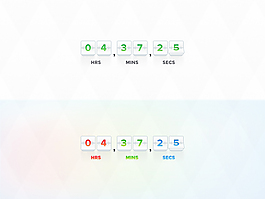 清爽風格計數(shù)器界面源文件下載