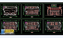 某市文化館cad設(shè)計(jì)建筑工程圖紙