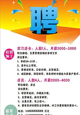 招聘海報(bào)圖片