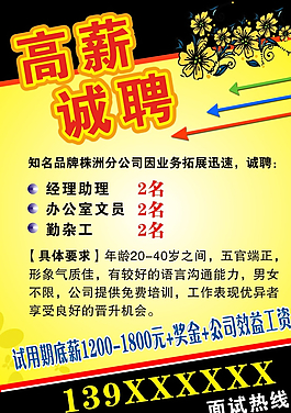 招聘海報圖片