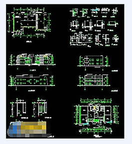 幼兒園建筑平面cad施工圖紙