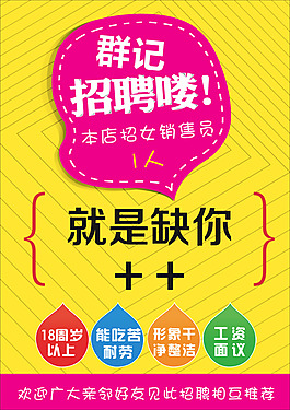 招聘海報圖片