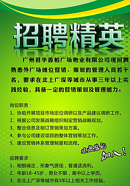 招聘海報圖片