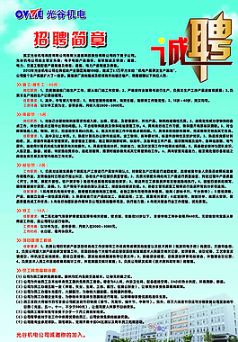 招聘海报图片