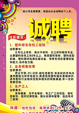 招聘海報圖片