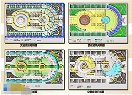 某县广场详细规划平面效果图