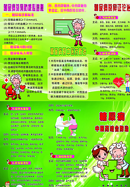 糖尿病3折頁圖片