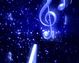 跳躍音符與光效視頻素材