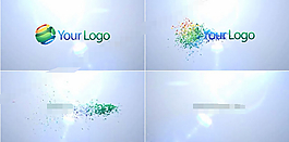 粒子LOGO演繹AE素材