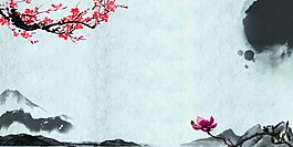 中国风展板