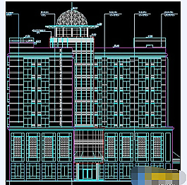 高檔酒店建筑設(shè)計圖紙