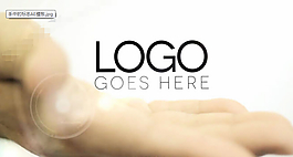 未來科技派手中的logo標志AE模板