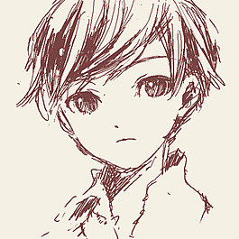 素描小男孩