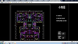 一梯四戶塔樓住宅標準房間CAD設計施