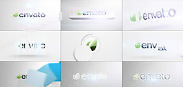 優(yōu)雅、明亮、簡約的logo揭示片頭