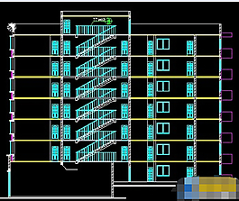 7層商住樓建筑圖紙cad