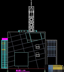 滬東清真寺四層建筑圖紙cad