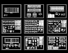 某鋼結(jié)構(gòu)廠房全套CAD設(shè)計(jì)施工圖