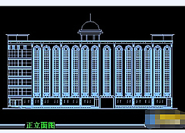 歐式賓館建筑設(shè)計cad圖紙