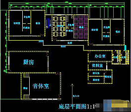 幼兒園整套建筑設計方案圖cad