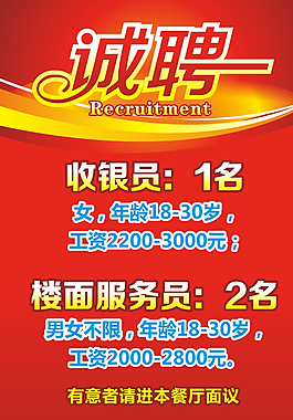 招聘海報圖片
